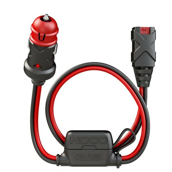 Noco Battery Charger Cable 12V Dual-Size Male Plug Cigarette Lighter 60cm X-Connect 12V UniversalRef: Noco00015A / 1079663