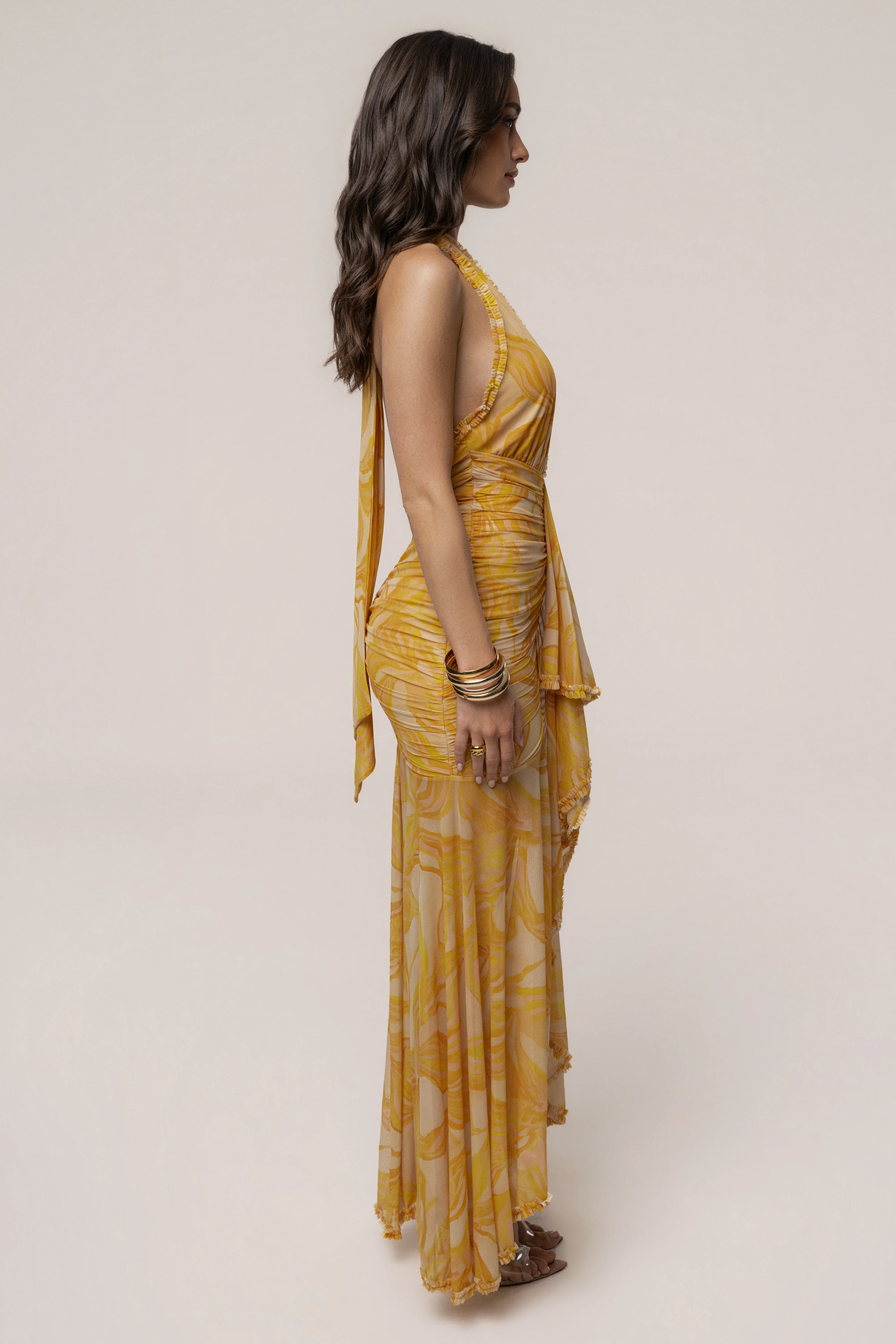 Yellow Paradise Glow Maxi Dress