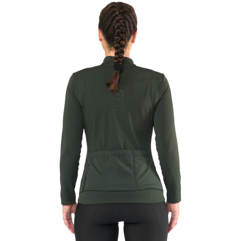 Mavic Aksium Thermo Longsleeve Jersey Women - christmas green