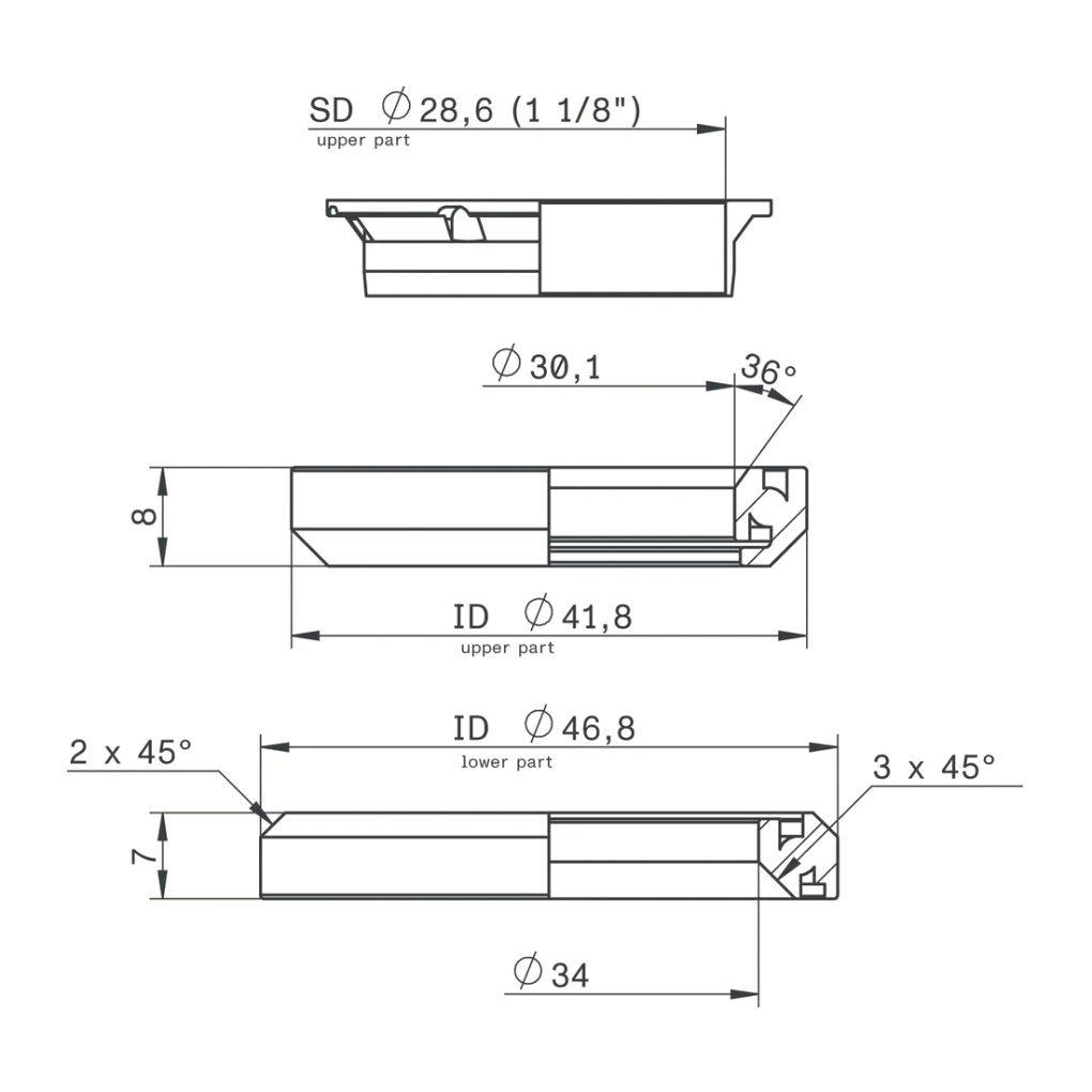 ACROS Bearing Set for IS42 / IS47 Headsets