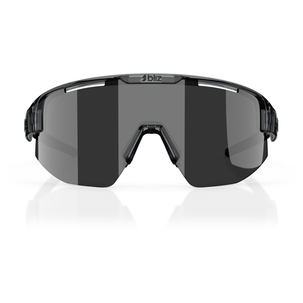 Bliz Matrix Glasses - Crystal Black - Smoke Silver Mirror