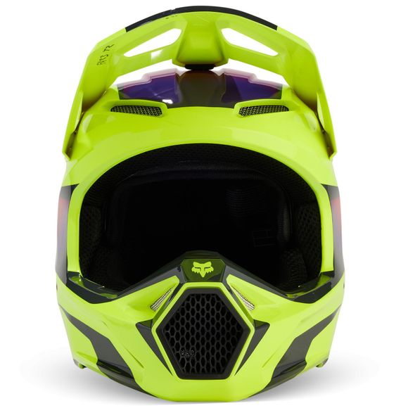 Fox V1 cross Helmet - FLORA 2024 - YellowRef: Fx4084-C6359