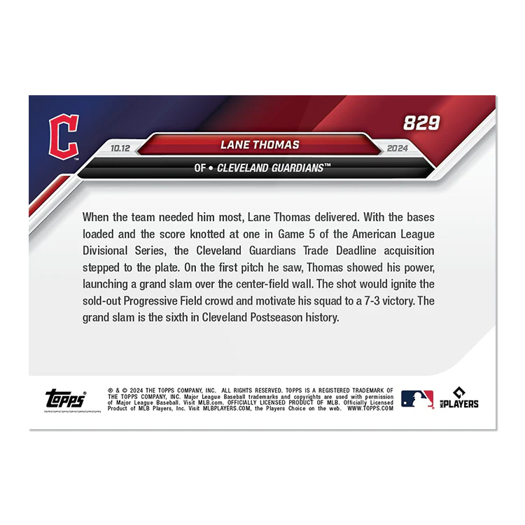 Lane Thomas - 2024 MLB Topps NOW® Card 829