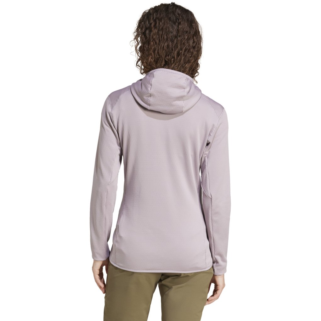 adidas TERREX Xperior Light Fleece Hooded Jacket Women - preloved fig JG6355