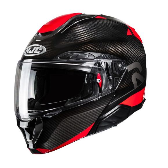 HJC RPHA91 CARBON Modular Helmet - NOELA - Black / RedRef: HJ1103