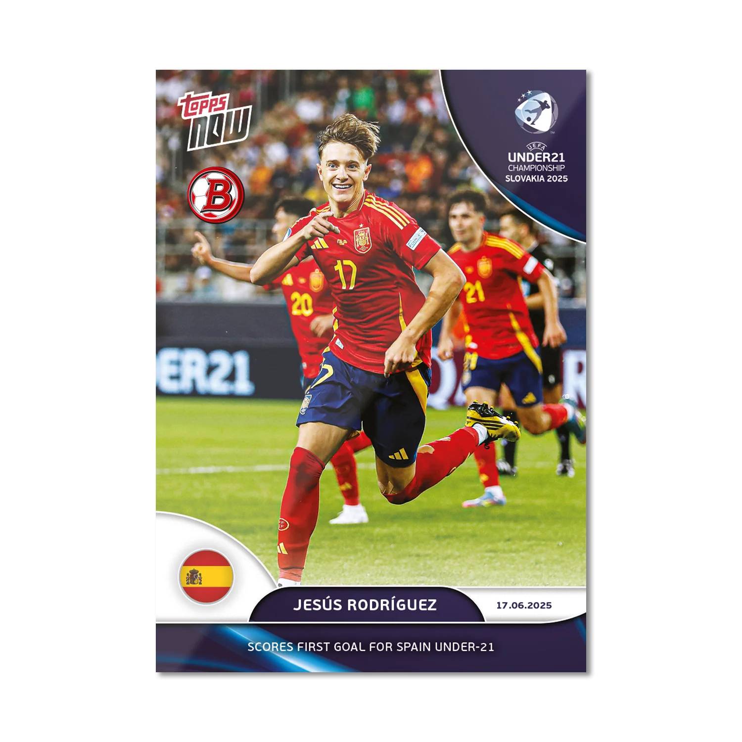 Jesús Rodríguez - 2025 UEFA Euro U-21 Topps NOW® - Card 5