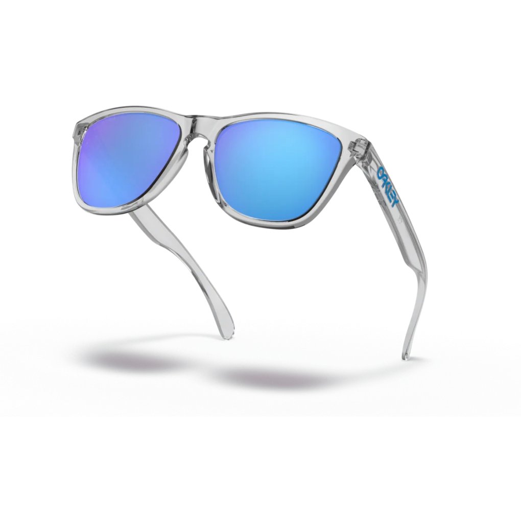 Oakley Frogskins Glasses - Crystal Clear/Prizm Sapphire - OO9013-D055
