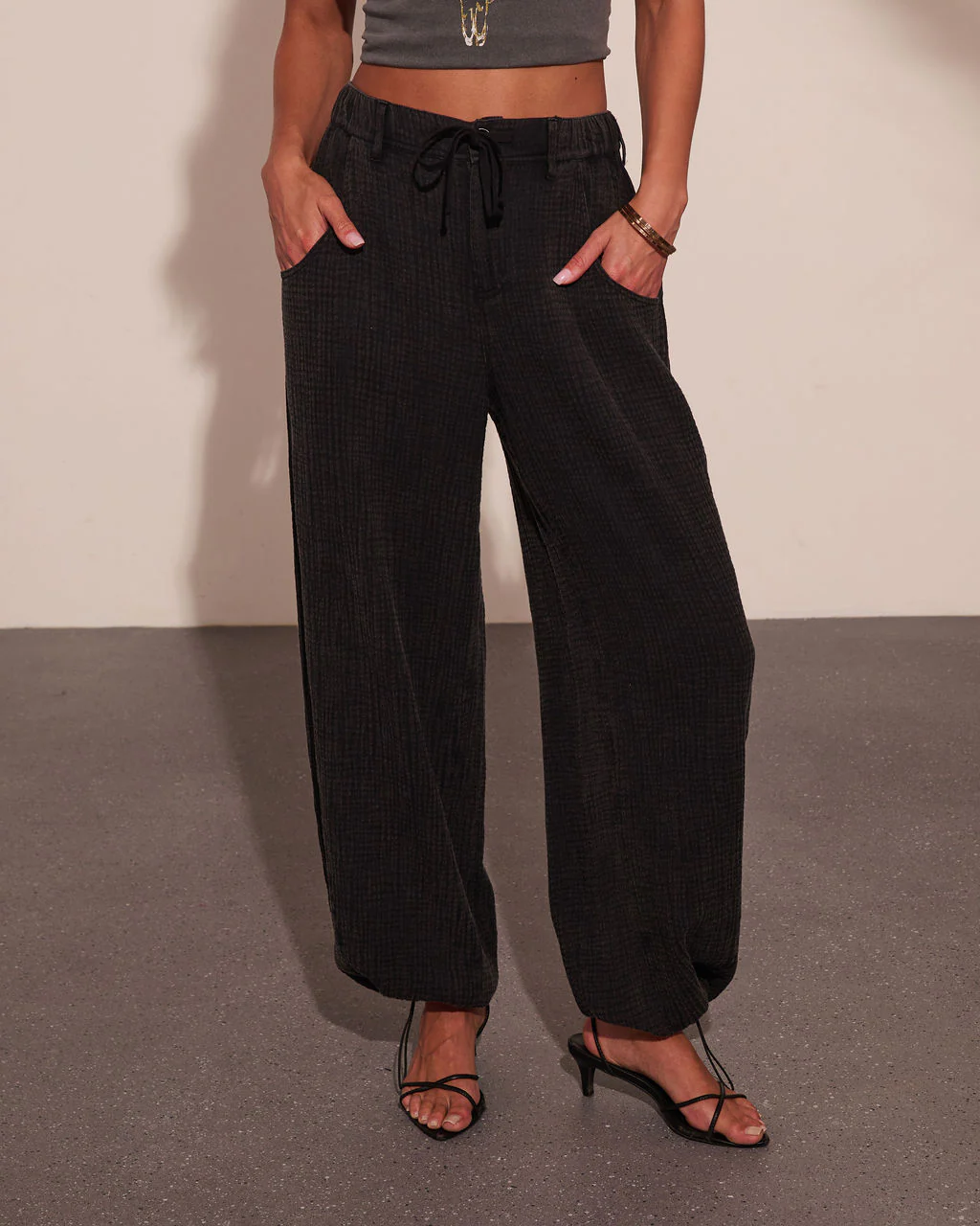 Loela Mid Rise Drawstring Joggers