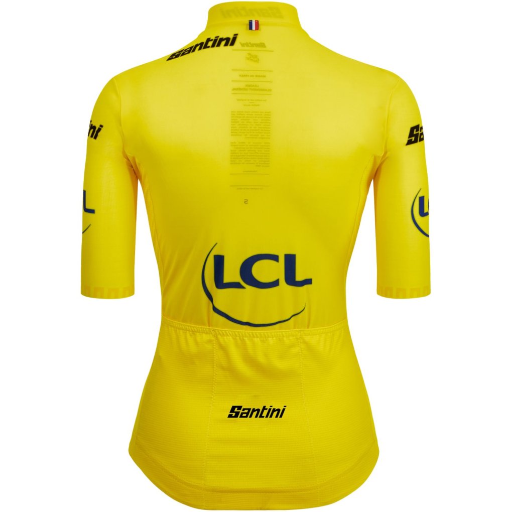Santini General Classification Leader Jersey Women - Tour de France Femmes Avec Zwift™ 2025 Collection Fan Line - RE971L75CTDFLDER - yellow GI