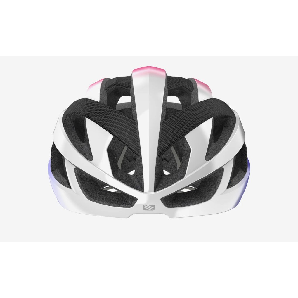 Rudy Project Rebel Helmet - Pearl Metal/Pink/Cyber Blue - Shiny