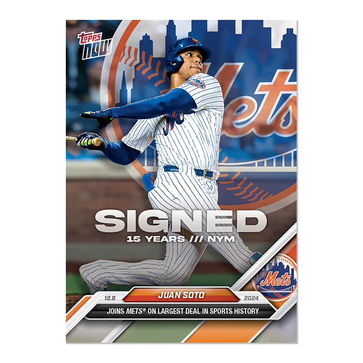 Juan Soto - 2024 MLB Topps NOW® Card OS-8 - LOOK FOR AUTOS