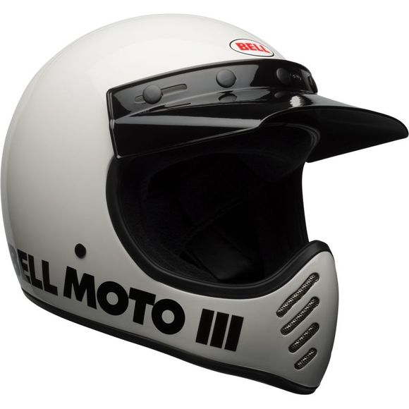 Bell Moto -3 Full Helmet - Classic - WhiteRef: EL0628