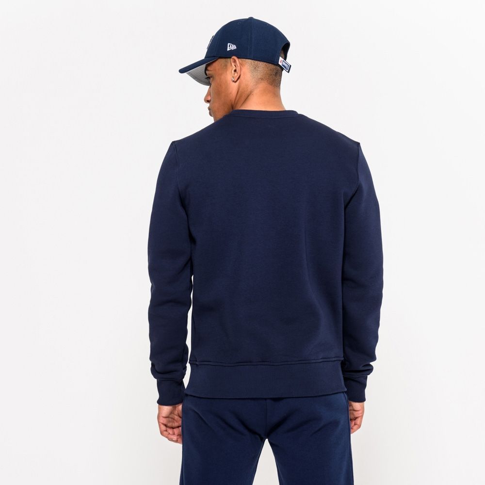 New England Patriots Logo Crewneck NFL Sweatshirt Navy