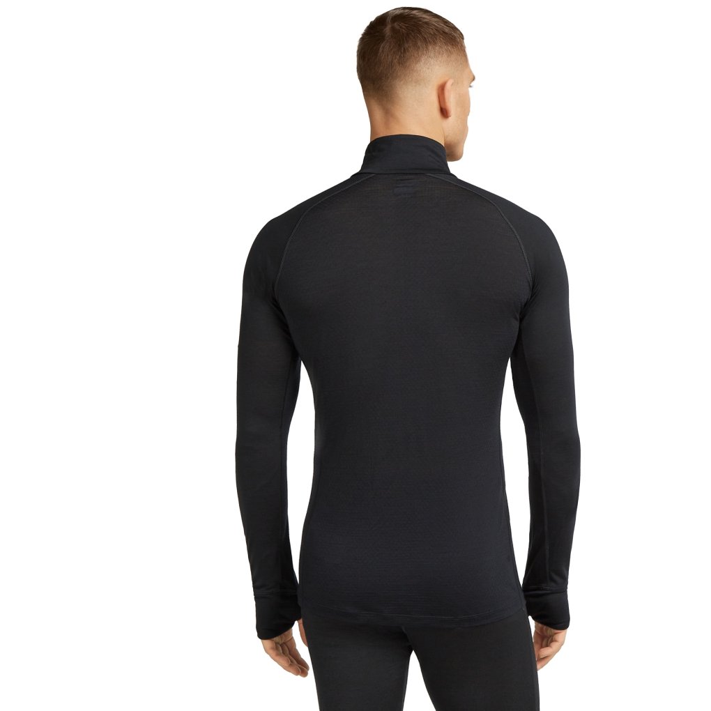 Icebreaker Merino 125 ZoneKnit™ Long Sleeve Half Zip Shirt Men - Black