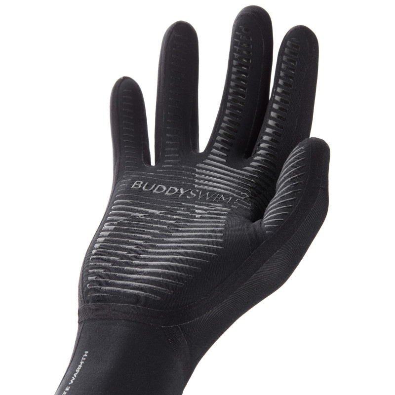 Buddyswim Trilaminate Warmth 2.5mm Neoprene Gloves - black