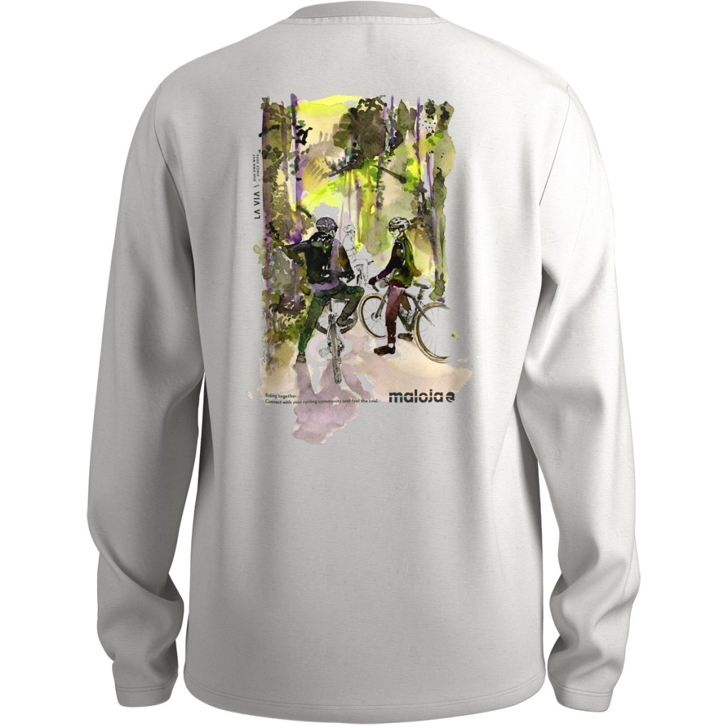 Maloja PeilsteinM. Organic Cotton Longsleeve Men - shaded white cycling 1152