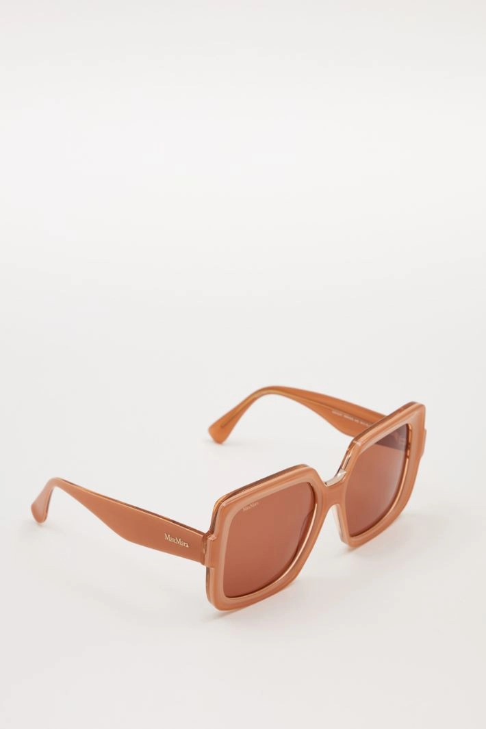 Oversized square sunglasses - ANTIQUE PINK