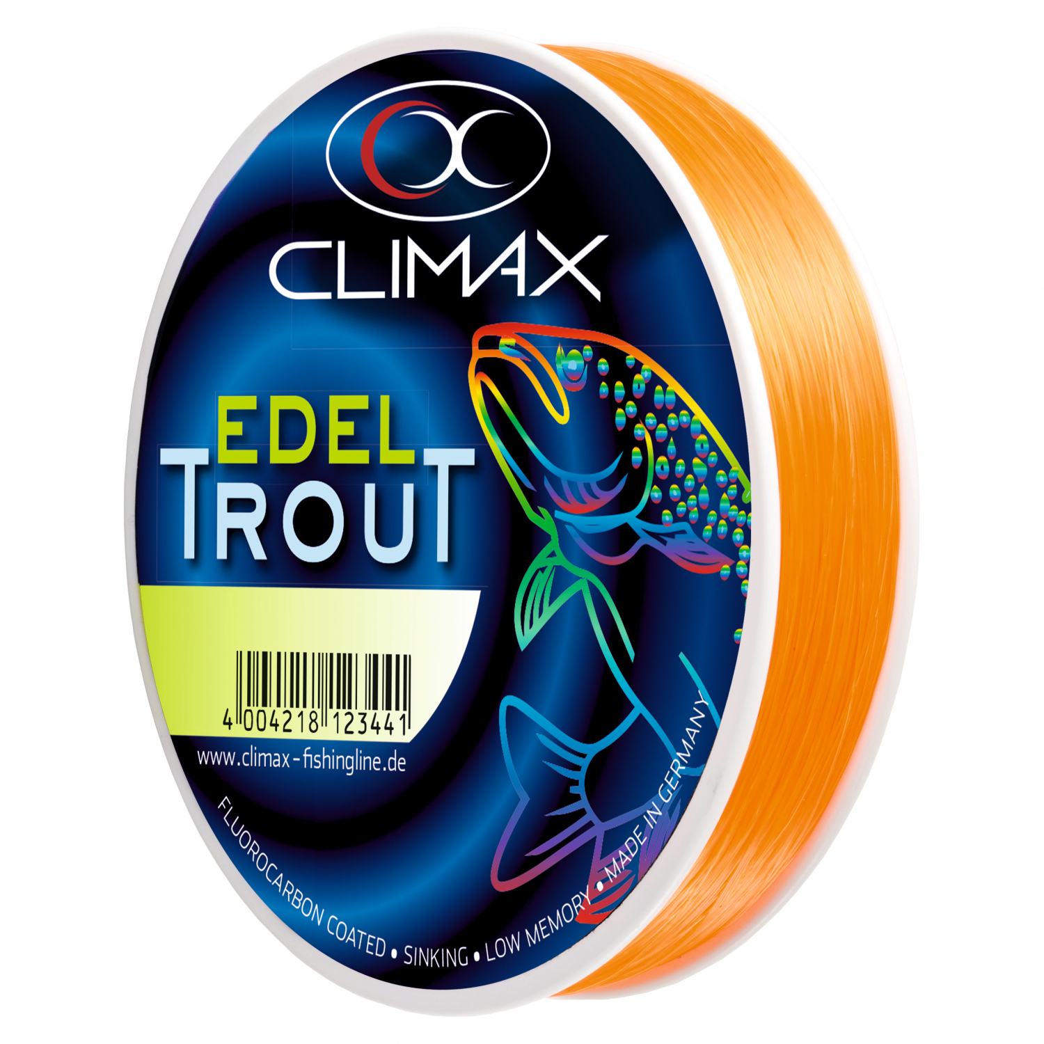 Climax Fishing Line Edel-Trout (orange, 300 m)