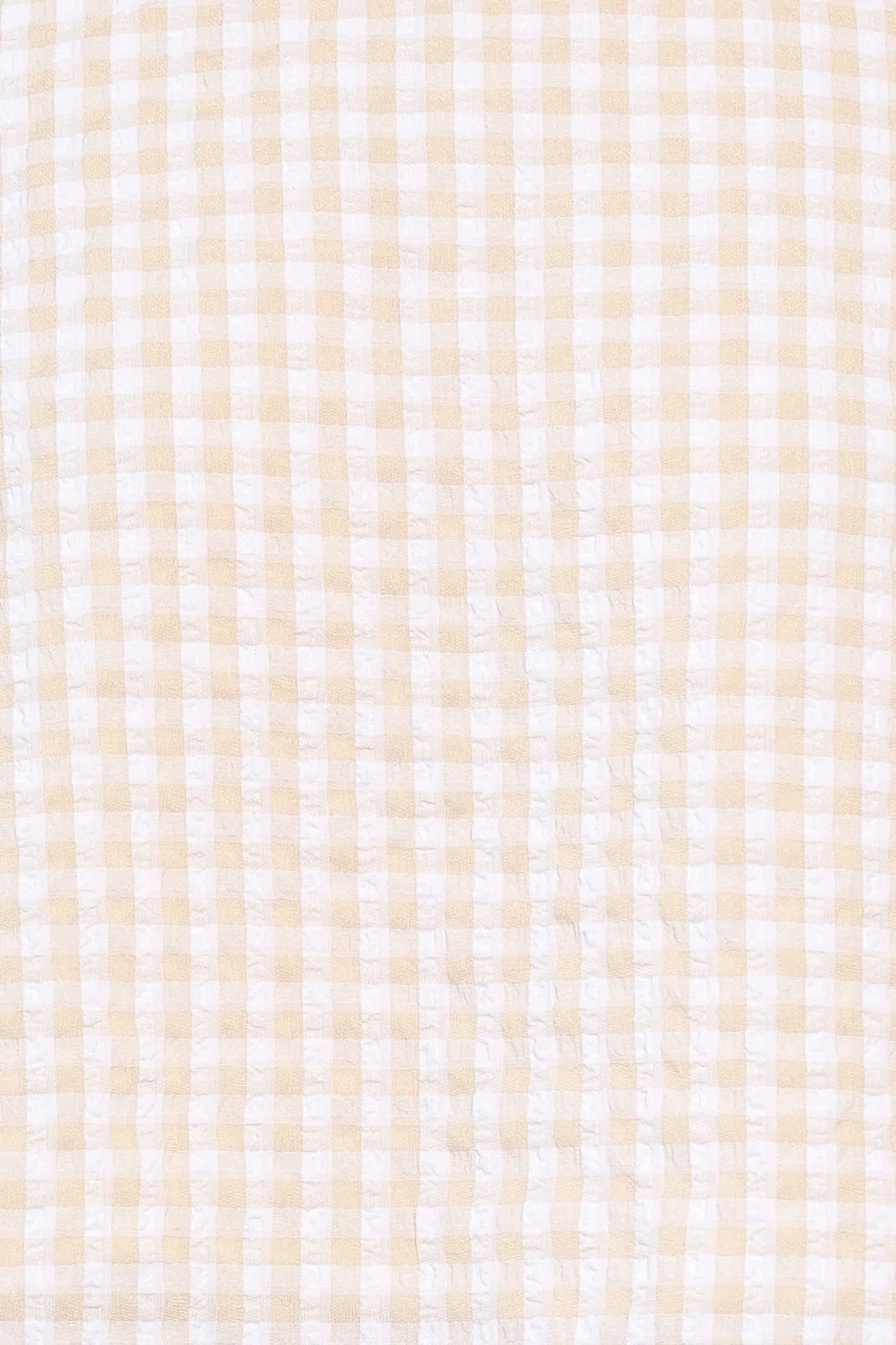 Jillian Smocked Pant Set - Beige Gingham