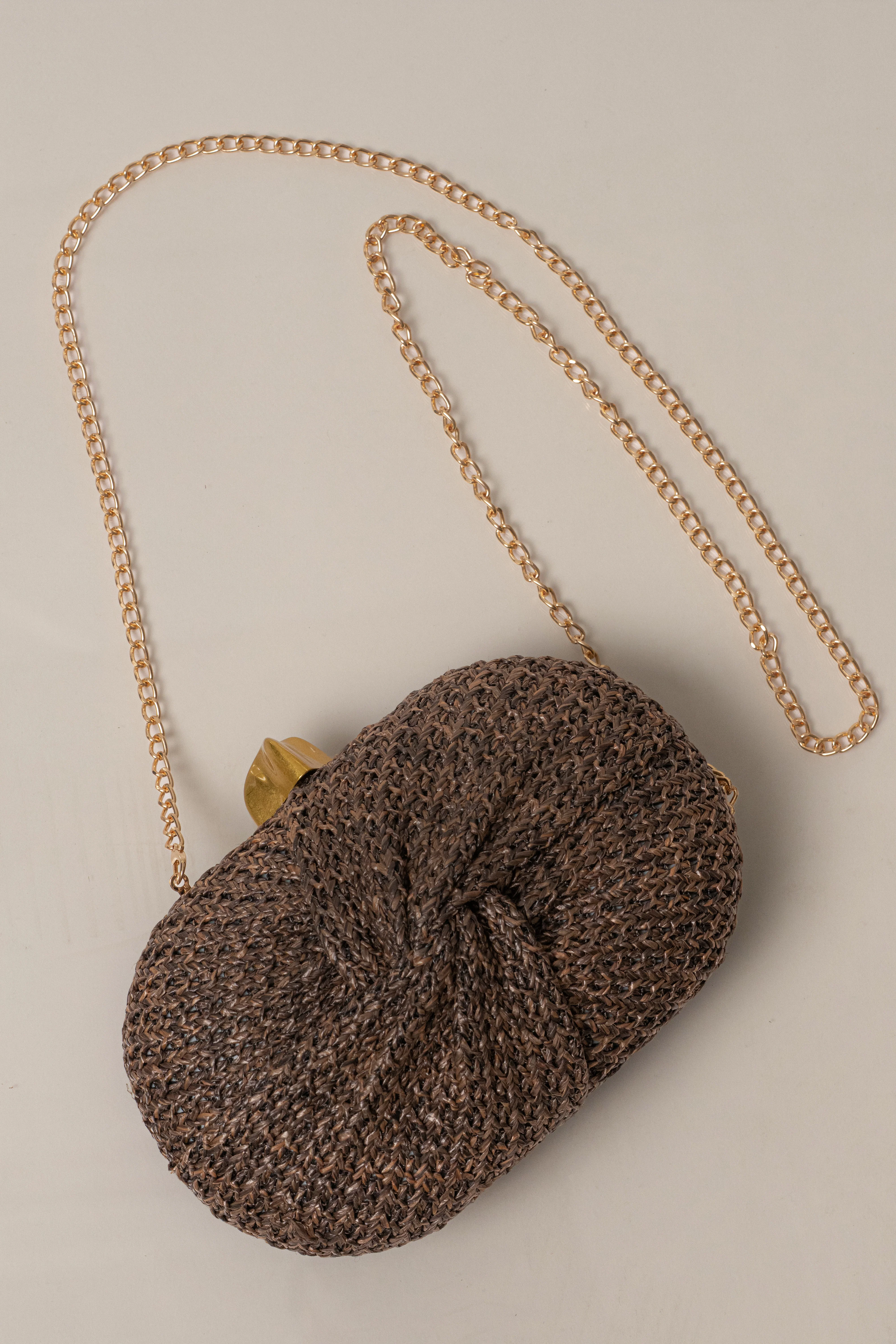 Brown Island Night Woven Bag