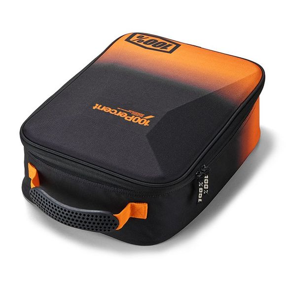 100% CRUSH Glasses Bag - Black / OrangeRef: CE1289 / 29000-00002