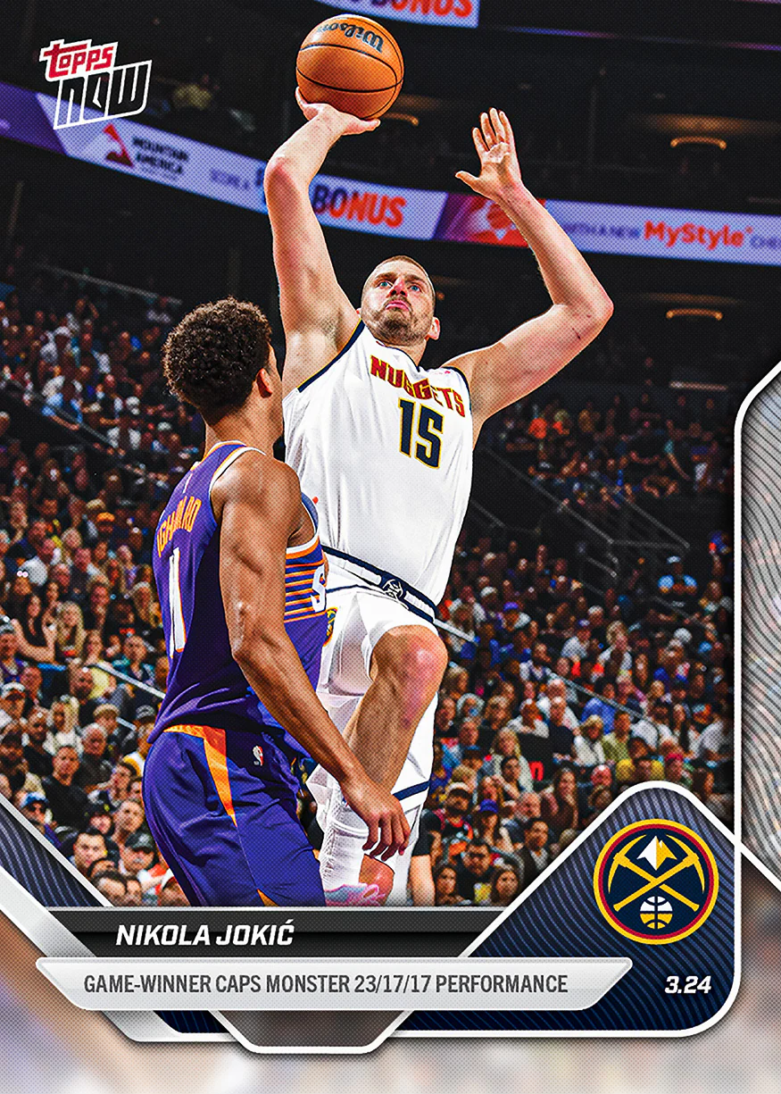 Nikola Jokić - 2025-26 NBA Topps NOW® - Card 225 - PR: 720