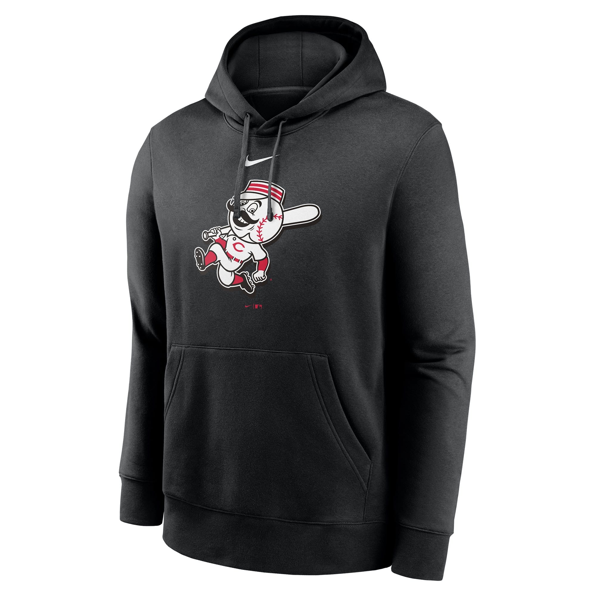 Cincinnati Reds Alternate Logo Nike Club Fleece MLB Hoodie Black