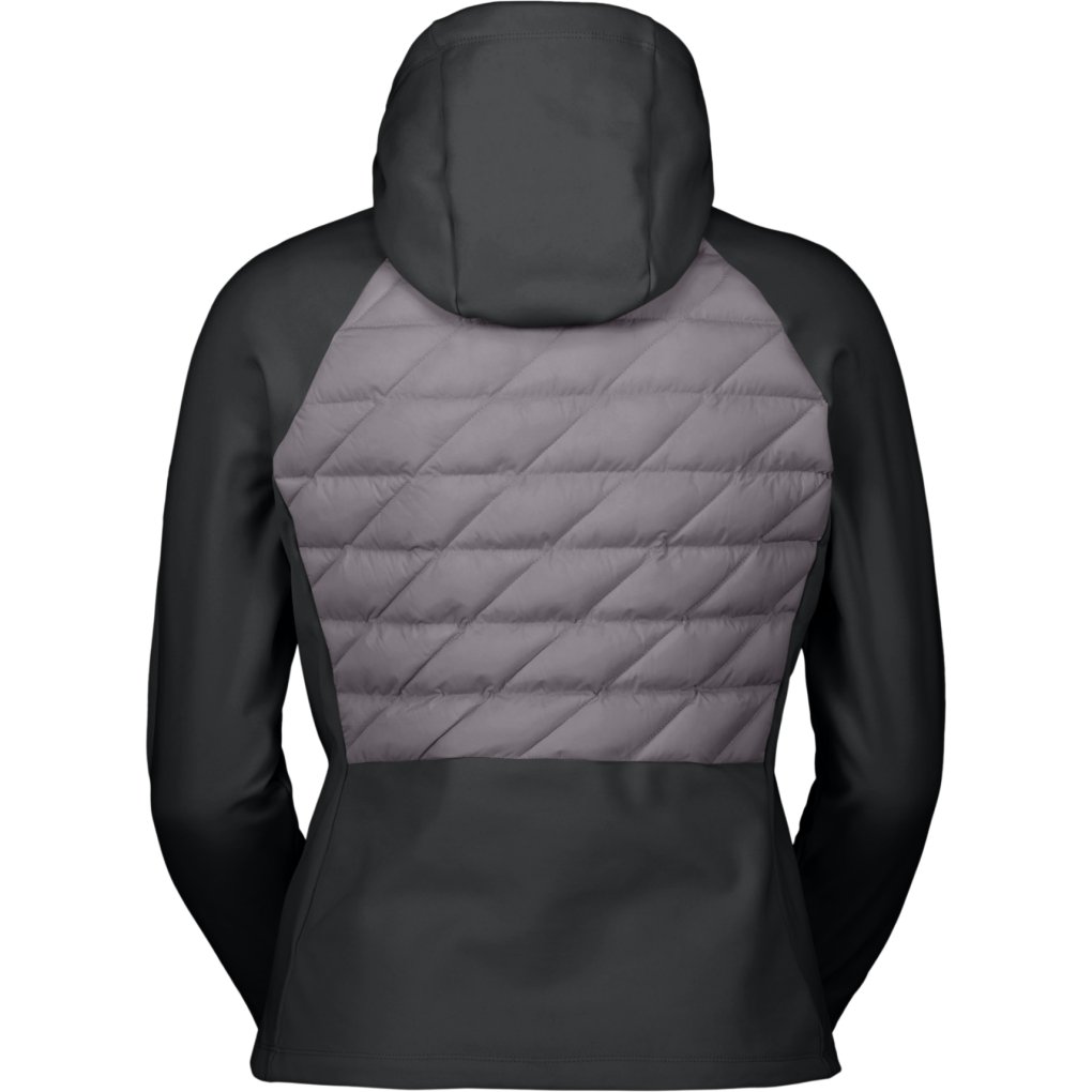 SCOTT Defined Warm Hybrid Hoody Jacket Women - evening grey/black