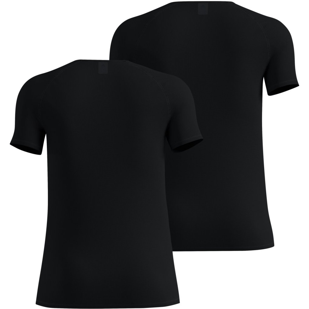 Odlo Active Light V-Neck Short Sleeve Baselayer Top Men 2 Pack - black