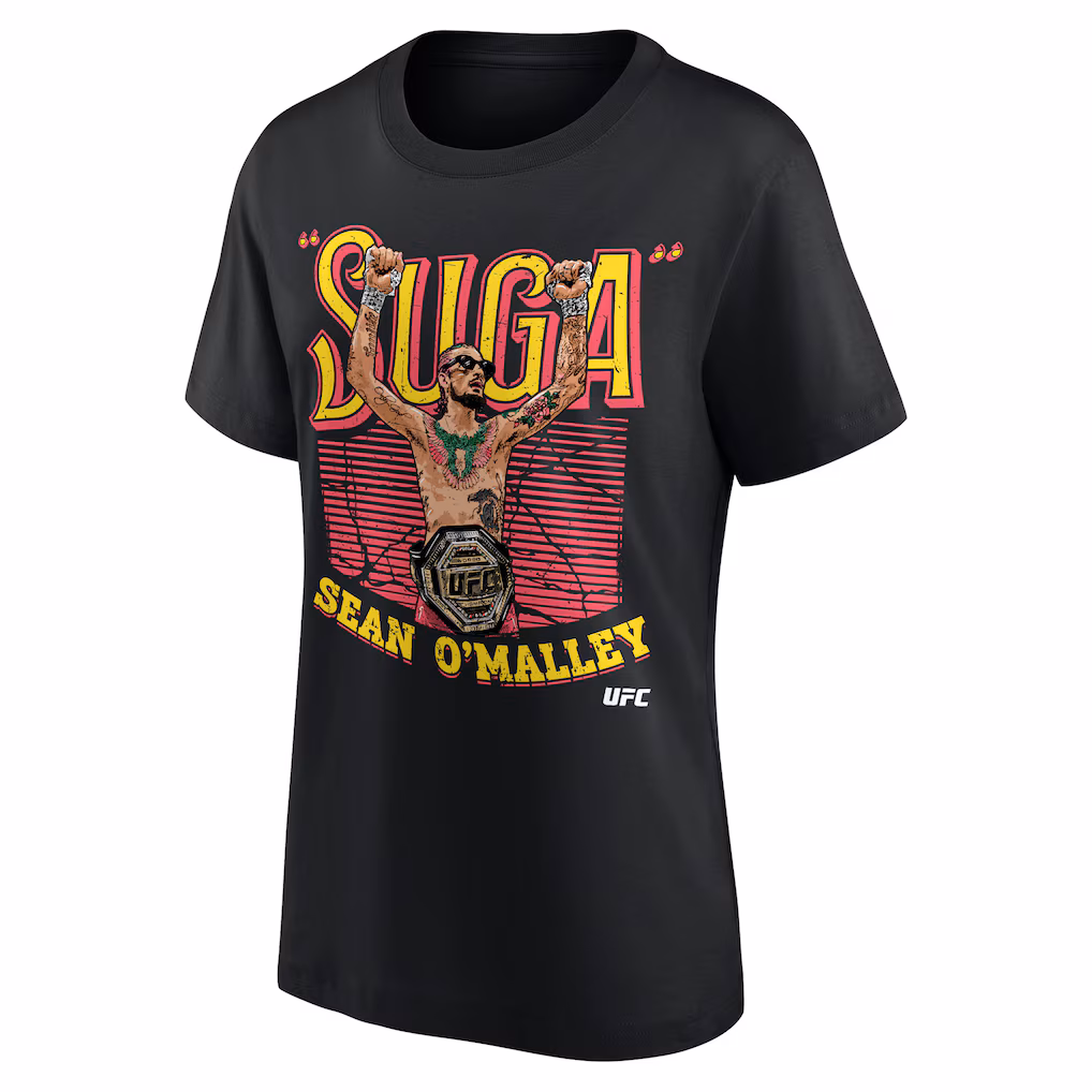 UFC Sean O'Malley World Champion T-Shirt - Black - Womens