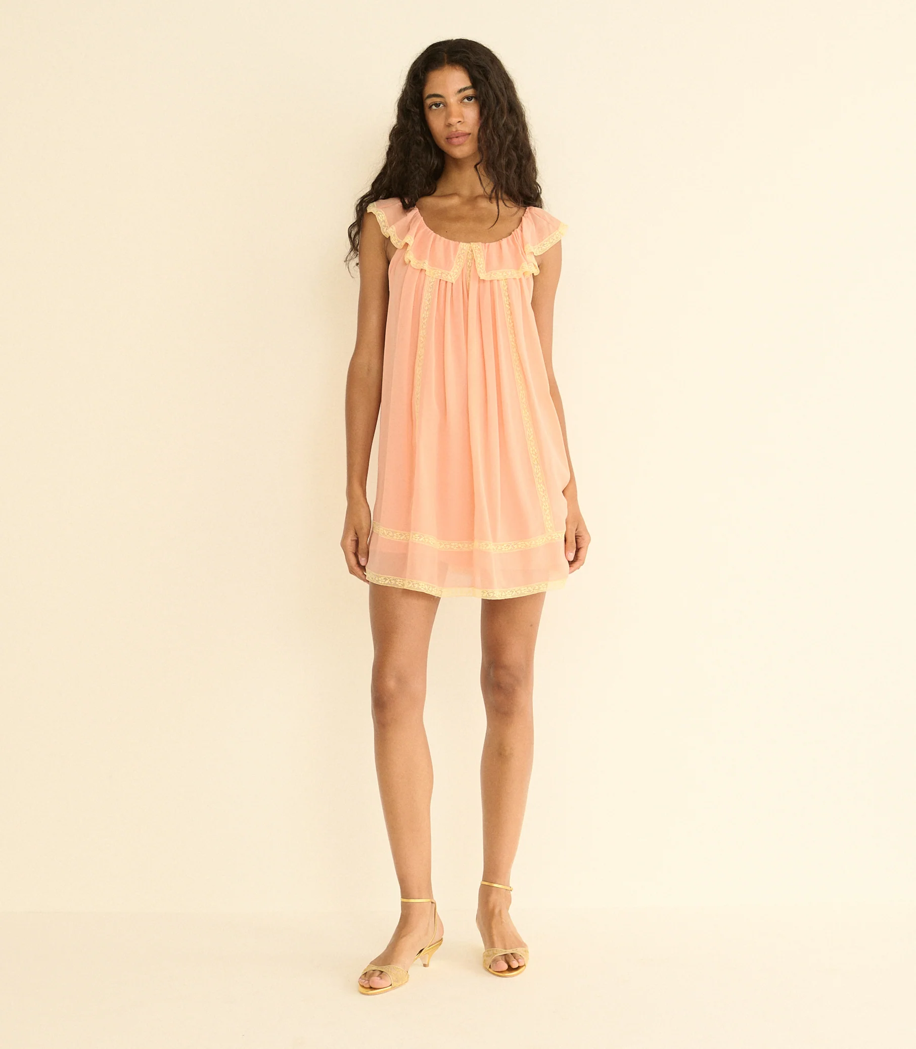 Suzette Midi Dress - Boudoir Pink