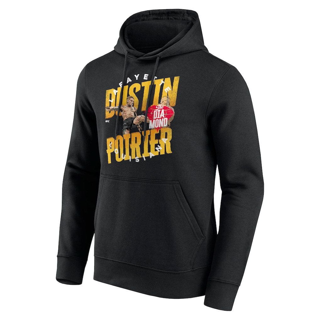 UFC Dustin Poirier Lafayette Louisiana Hoodie - Black - Mens