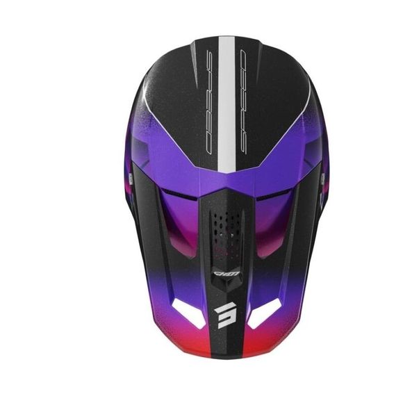 Casque cross Shot SPEED ENFANT - Violet / VertRef : SO3045