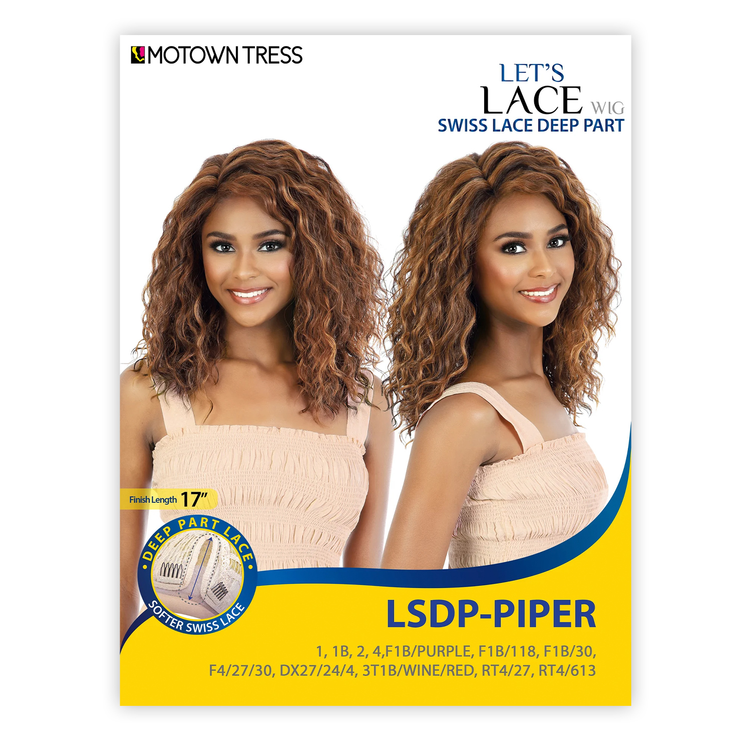 Motown Tress Lace Front Wig Swiss Lace Deep Part LSDP-Piper