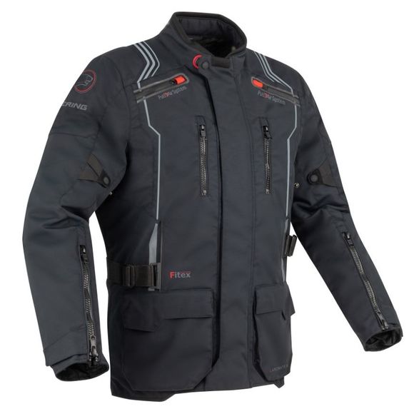 Flagstaff - Black Bering Motorcycle JacketRef: BR1414