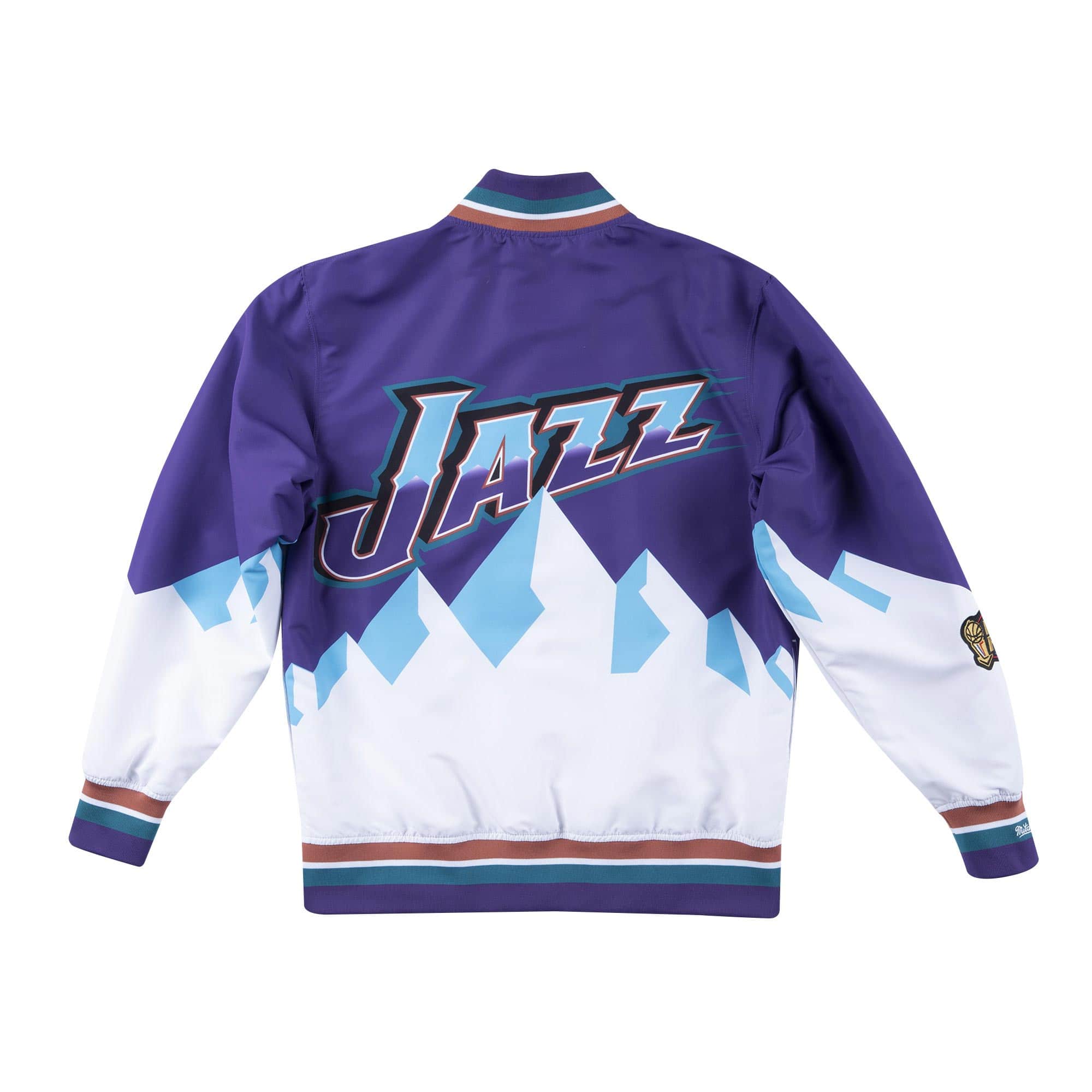 Utah Jazz 1997-98 Authentic Warm Up NBA Jacket Purple