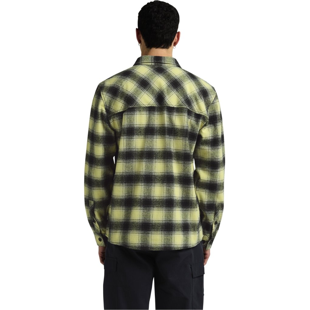 Jack Wolfskin Baja Flannel Shirt Men - CHECK lemon ice