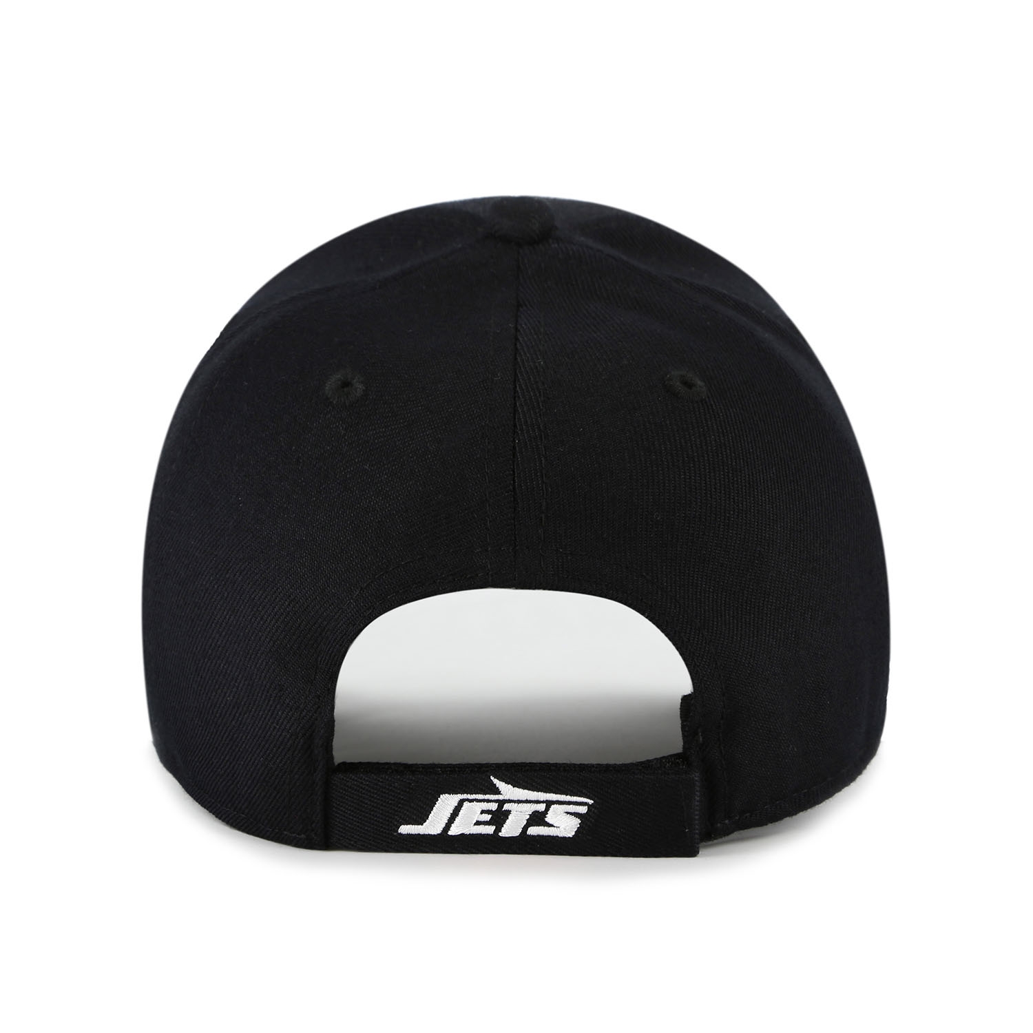 New York Jets Black & White '47 MVP Adjustable NFL Cap Black