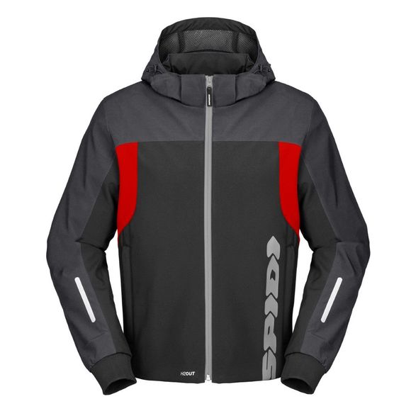 Blouson Moto Spidi HOODIE H2OUT II - Gris / RougeRef : SPI0609-C63762