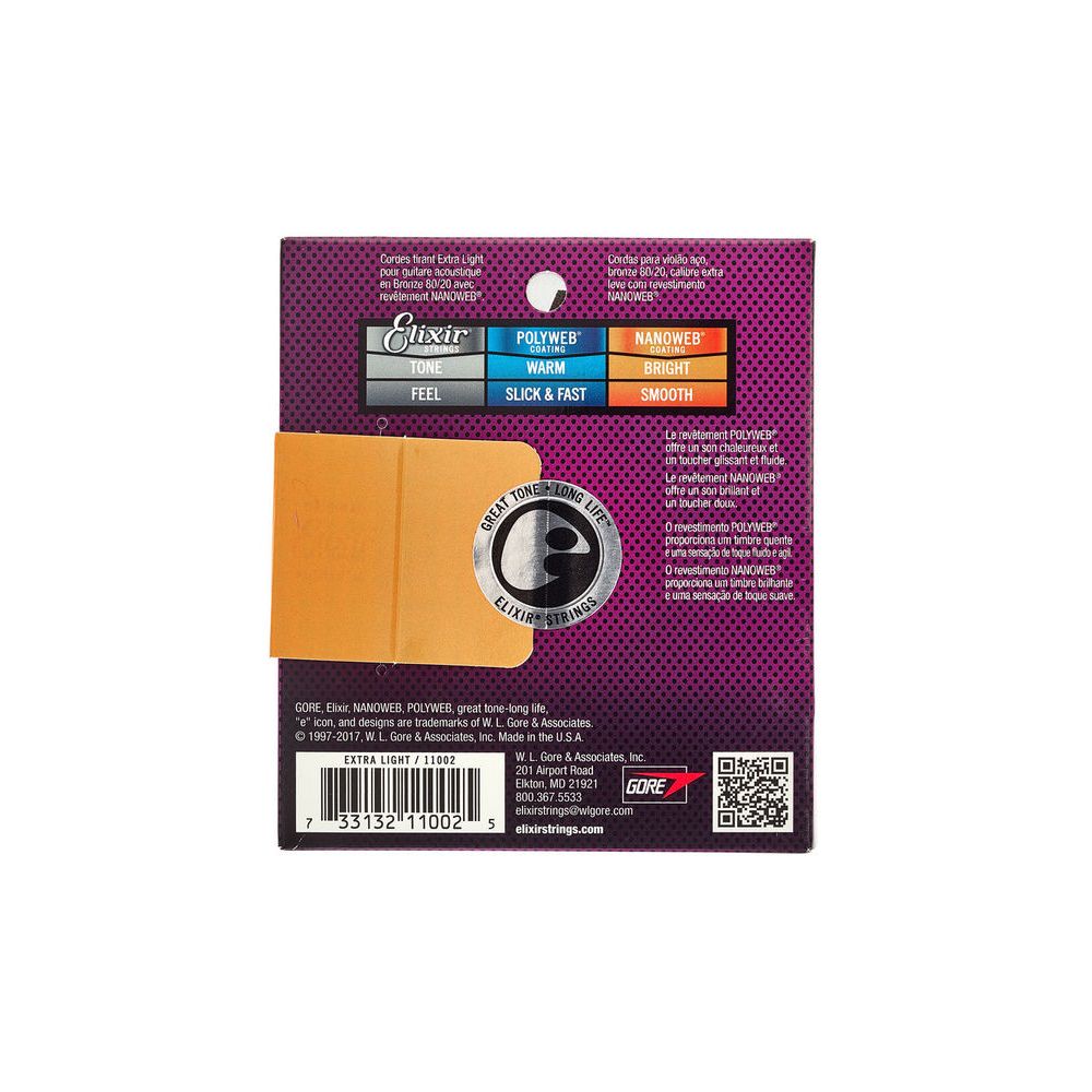 Elixir Nanoweb Extra Light Acoustic – Thomann Ireland