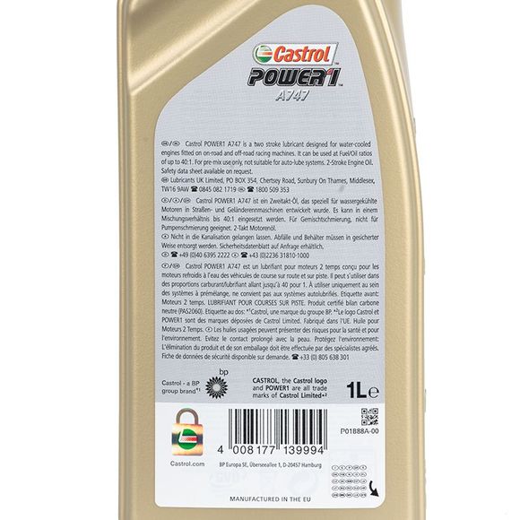 Huile moteur Castrol A 747 UniverselRef : CL0012 / ART-001589