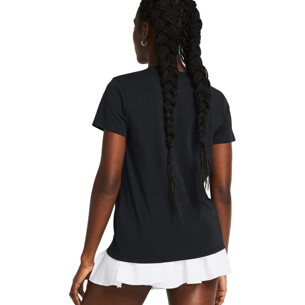 Under Armour UA Rival Core Short Sleeve Shirt Women - Black/White
