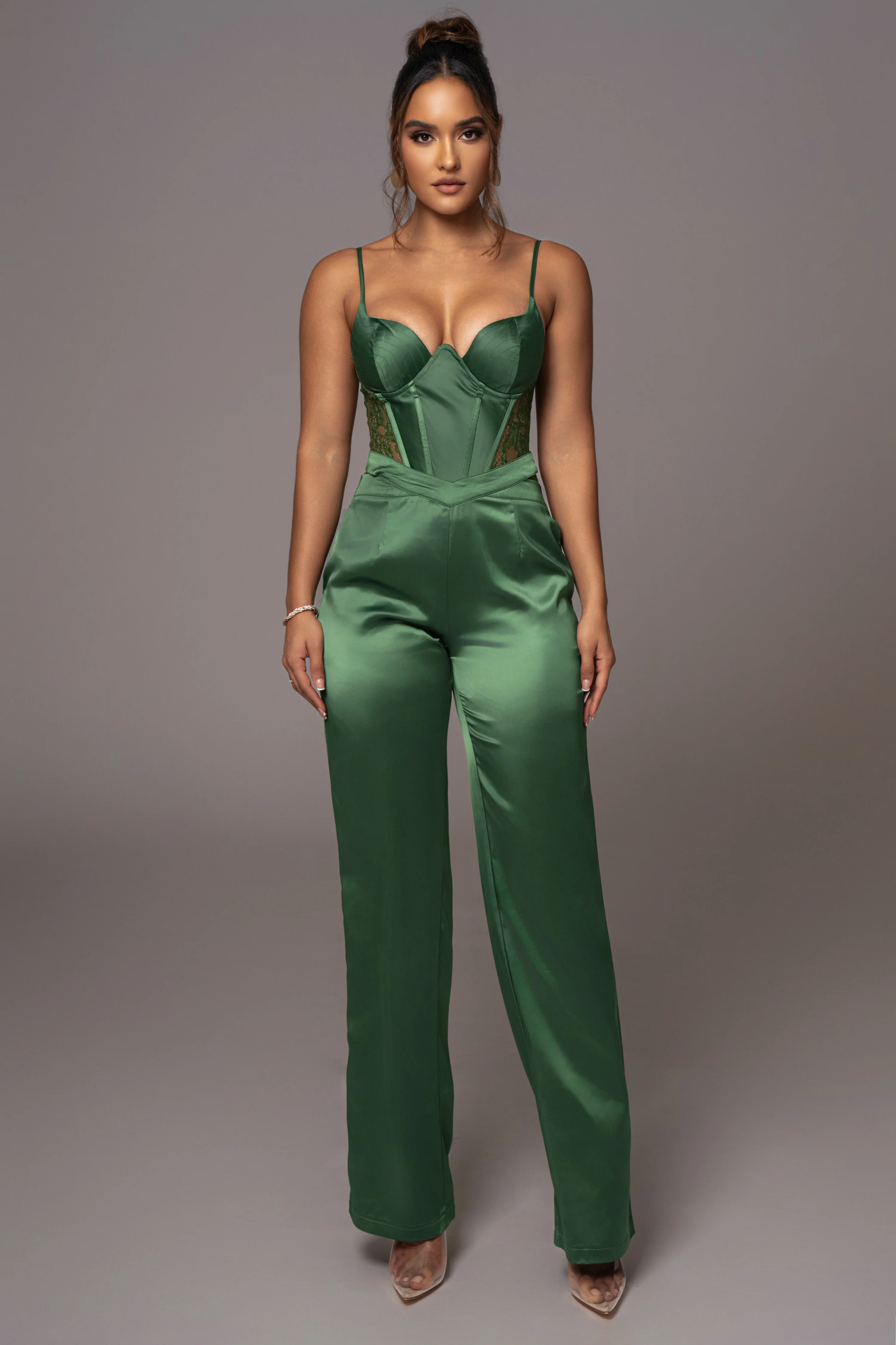 Green Incomparable Lace Bodysuit