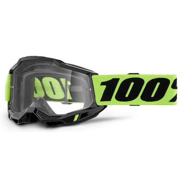 100% ACCURI 2 cross goggles - Clear Lens 2025 - YellowRef: CE1470 / 50013-00040