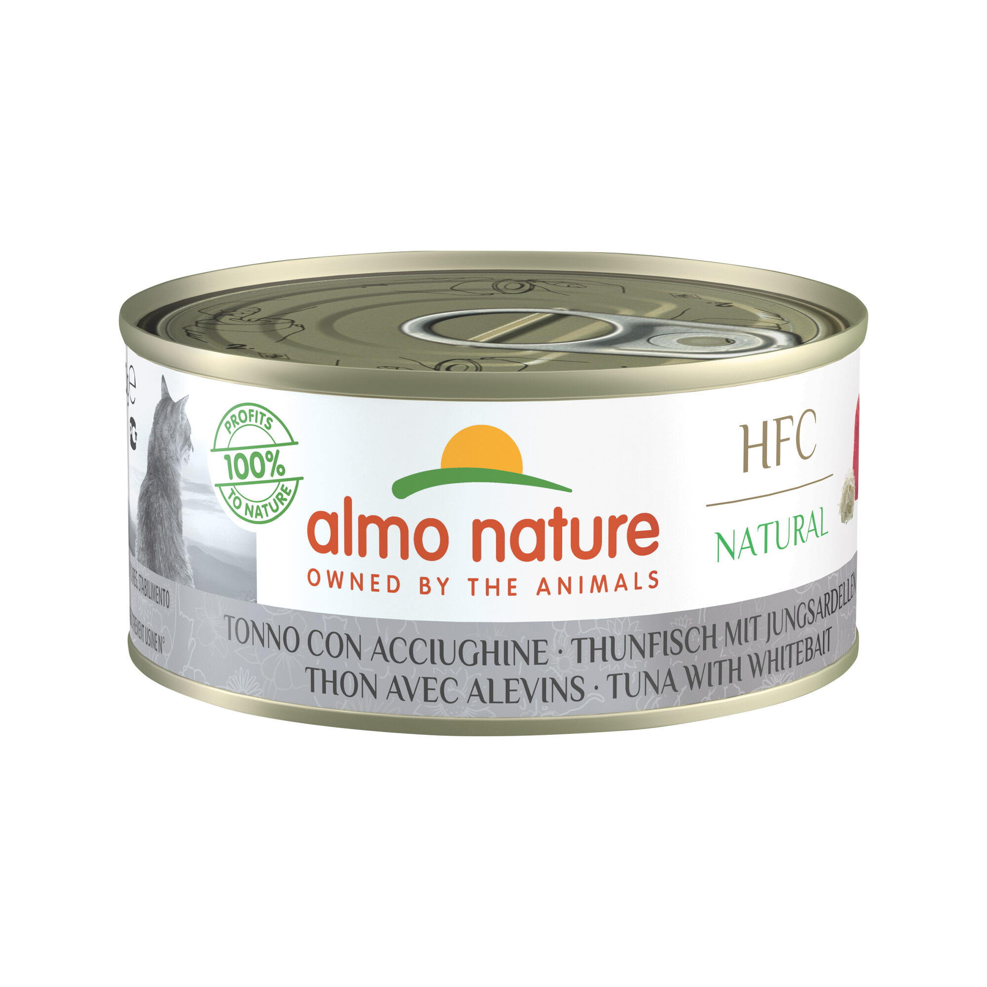 Almo Nature HFC Natural Cat Food - Tuna & Whitebait - 24 x 150g
