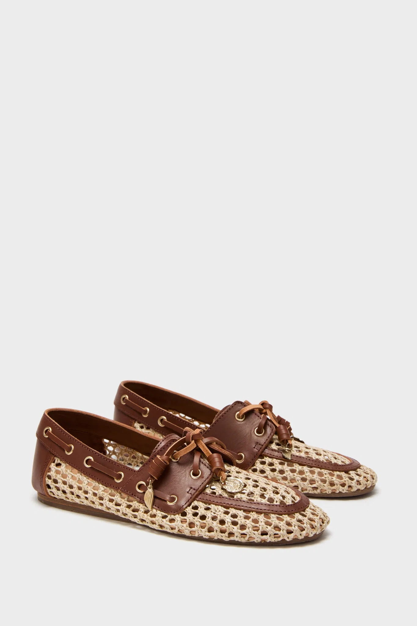 Natural Raffia Pliaria Boat Shoes