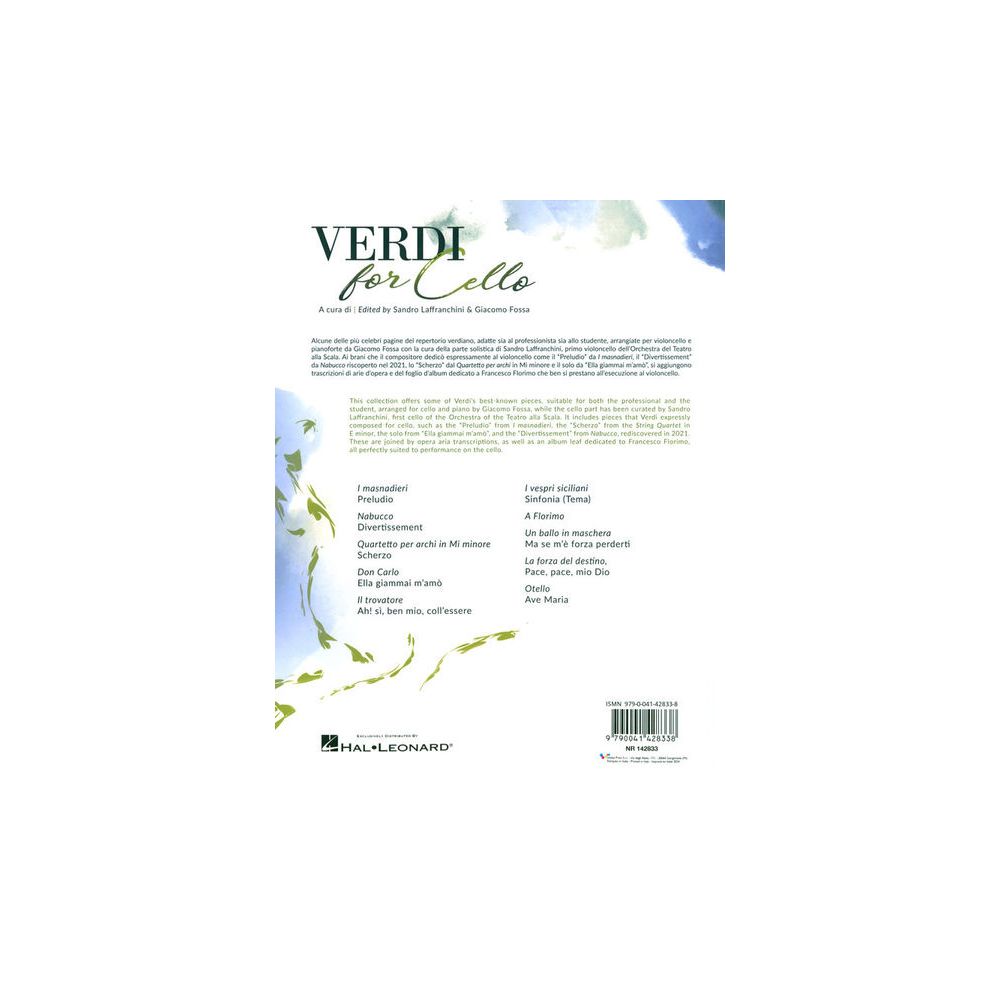 Ricordi Verdi For Cello – Thomann Ireland