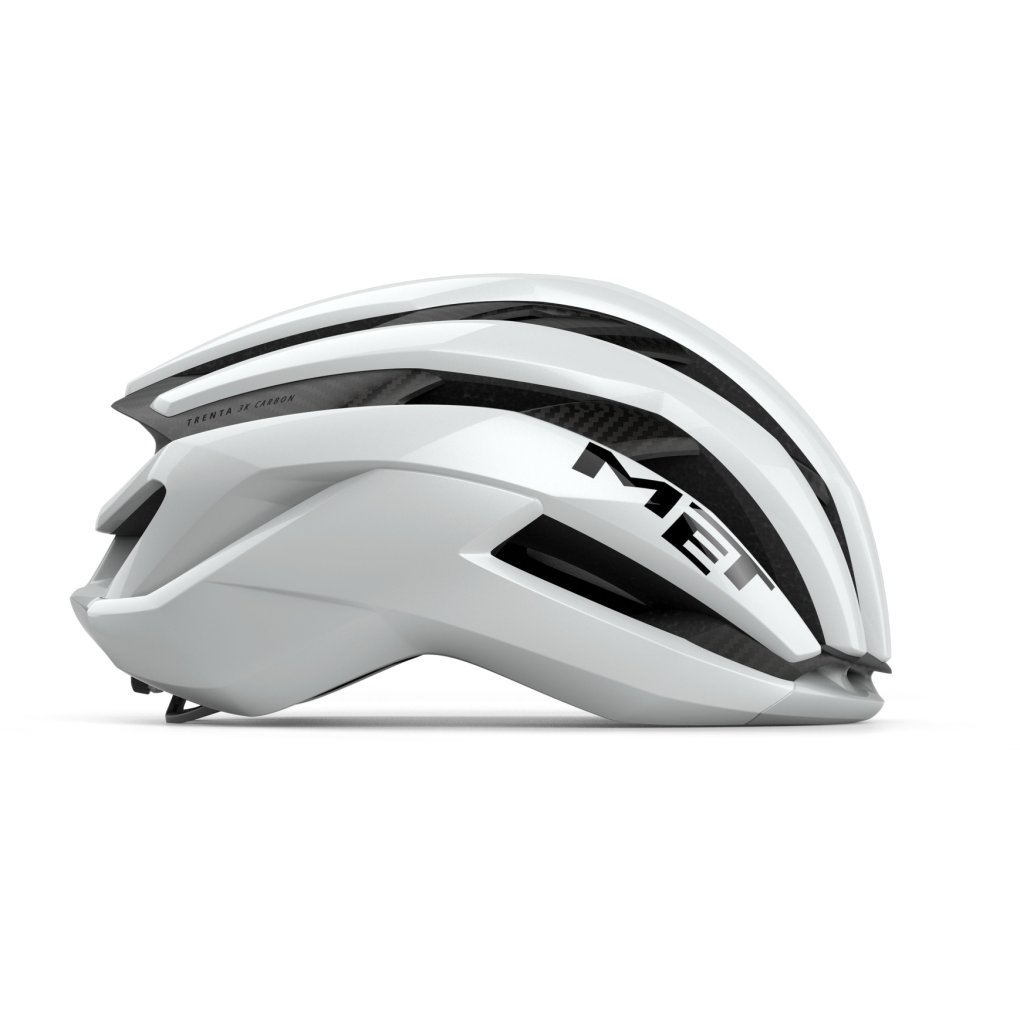 MET Trenta 3K Carbon Bike Helmet - White/Glossy
