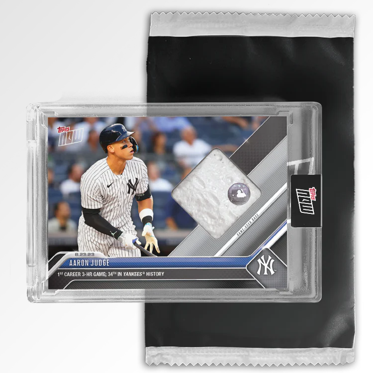 Game-used Base Relic # to 199 or Lower, Auto-Relic # to 5 or Lower - Aaron Judge - 2023 MLB TOPPS NOW® Card 754