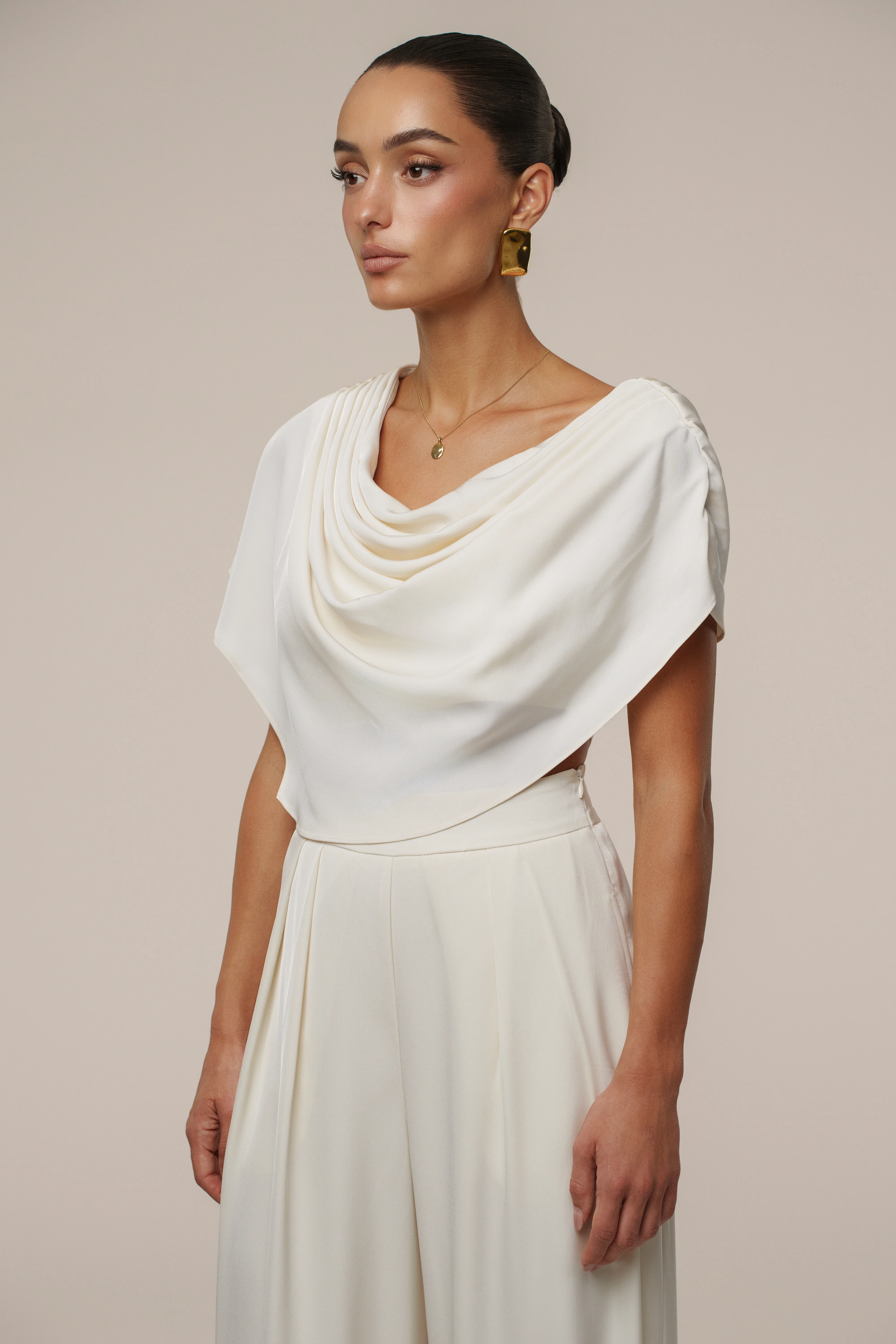 Buttercream Gleam and Glow Satin Top